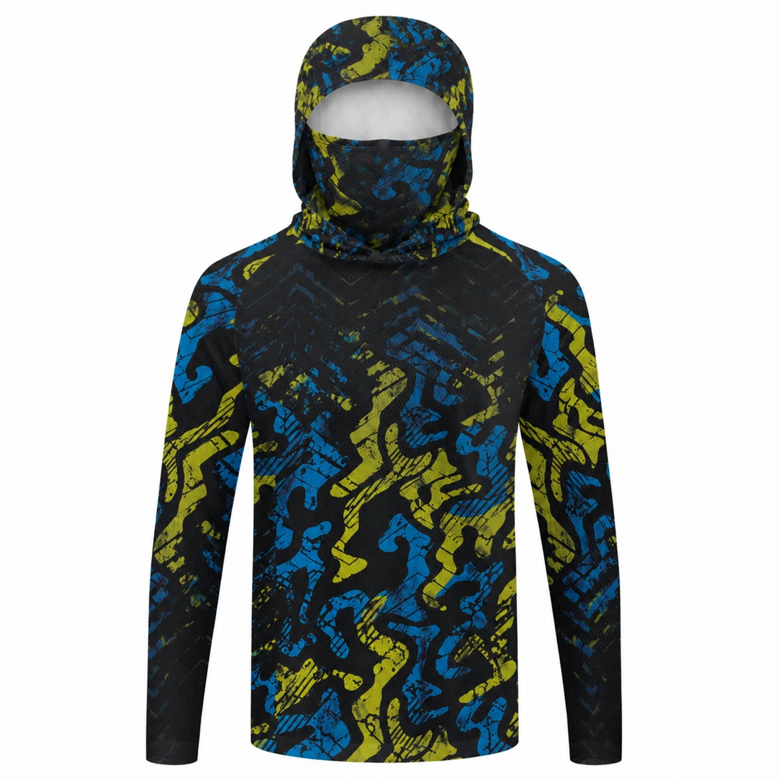 Men Hooded Fishing Shirt Long  - Fishing Shirt Uv Protection ulasan dan harga
