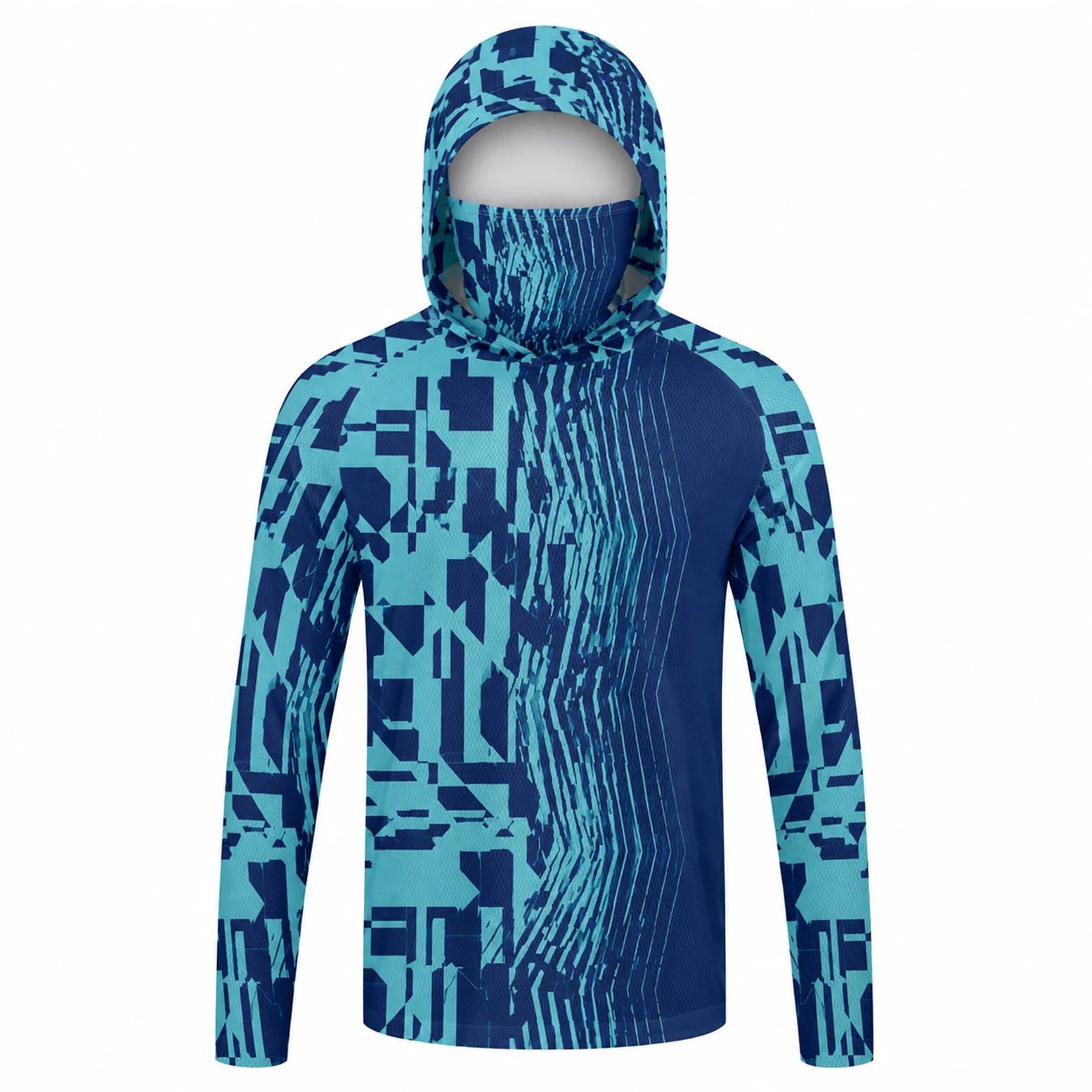 Men Hooded Fishing Shirt Long  - Fishing Shirt Uv Protection ulasan dan harga